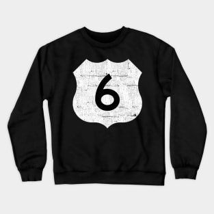 Route 6 -- Vintage Look Design Crewneck Sweatshirt